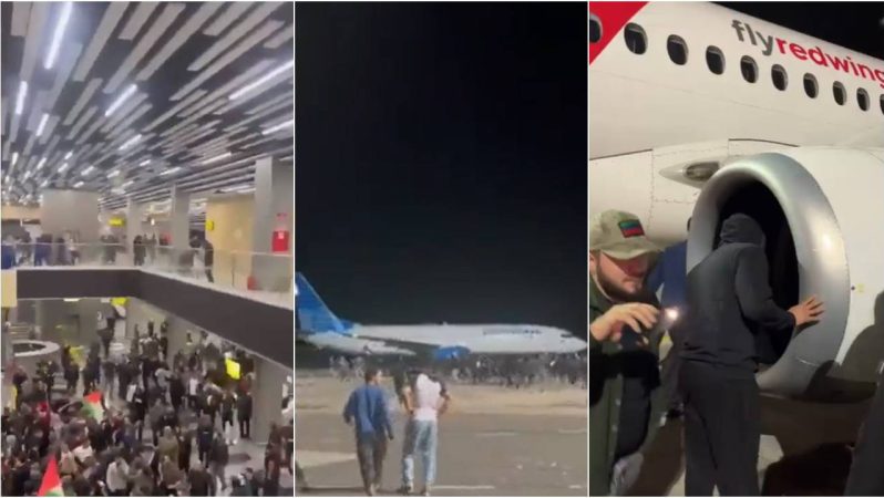 Dağıstan’da İsrail’den gelen uçak ‘basıldı’, havalimanında arbede çıktı