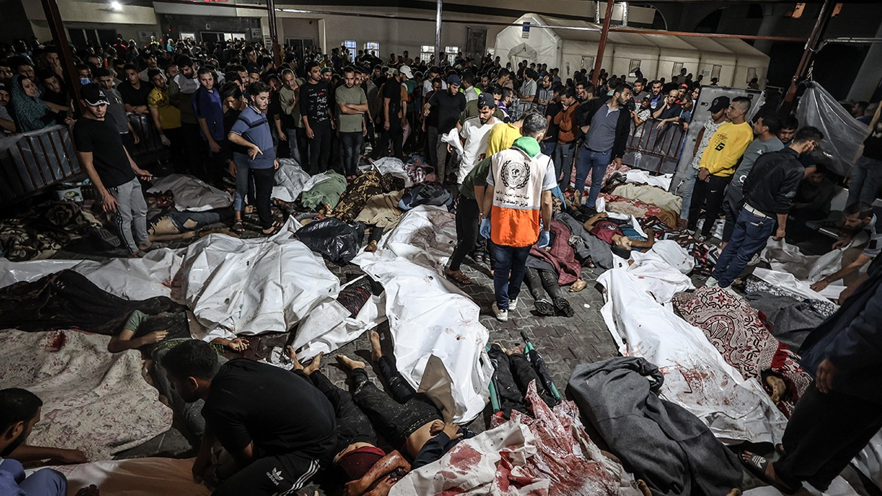 Gazze’deki hastane saldırısı dünyada yankı uyandırdı
